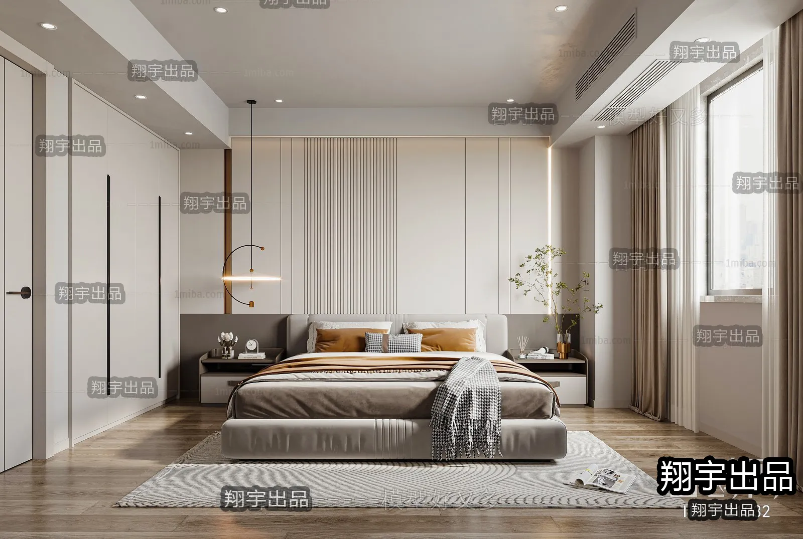 Bedroom – Modern Interior Design – 3D Models – 021
