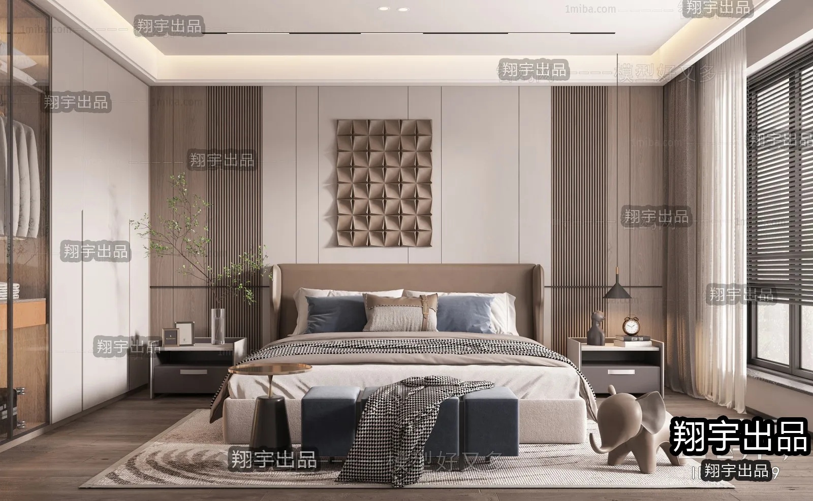 Bedroom – Modern Interior Design – 3D Models – 022