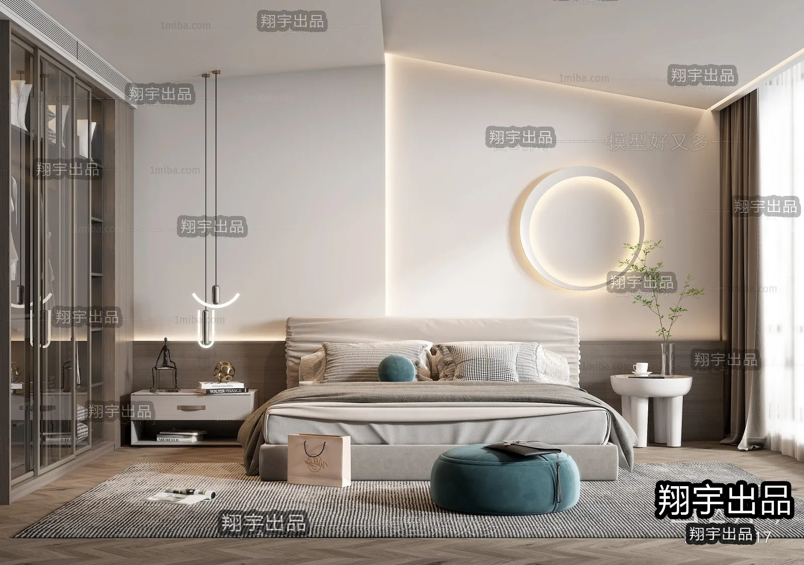 Bedroom – Modern Interior Design – 3D Models – 024