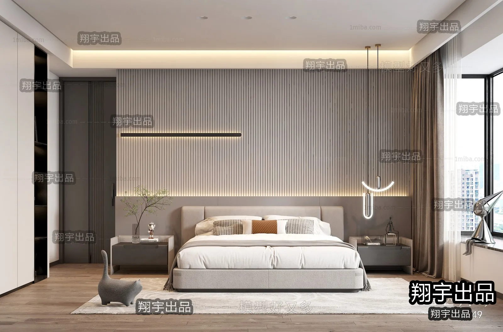Bedroom – Modern Interior Design – 3D Models – 025