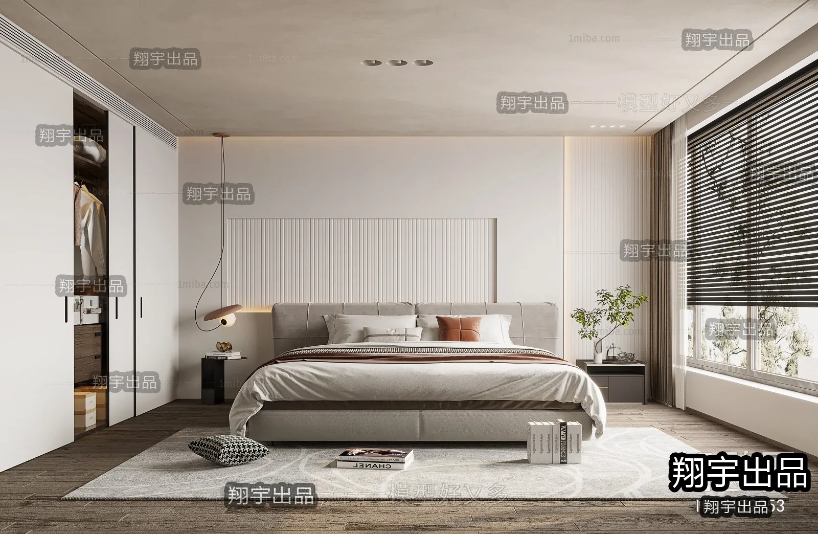 Bedroom – Modern Interior Design – 3D Models – 030