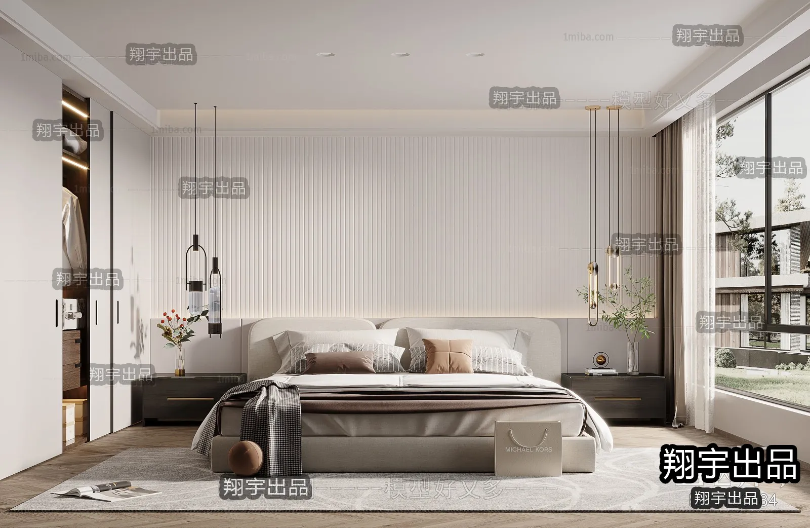 Bedroom – Modern Interior Design – 3D Models – 032