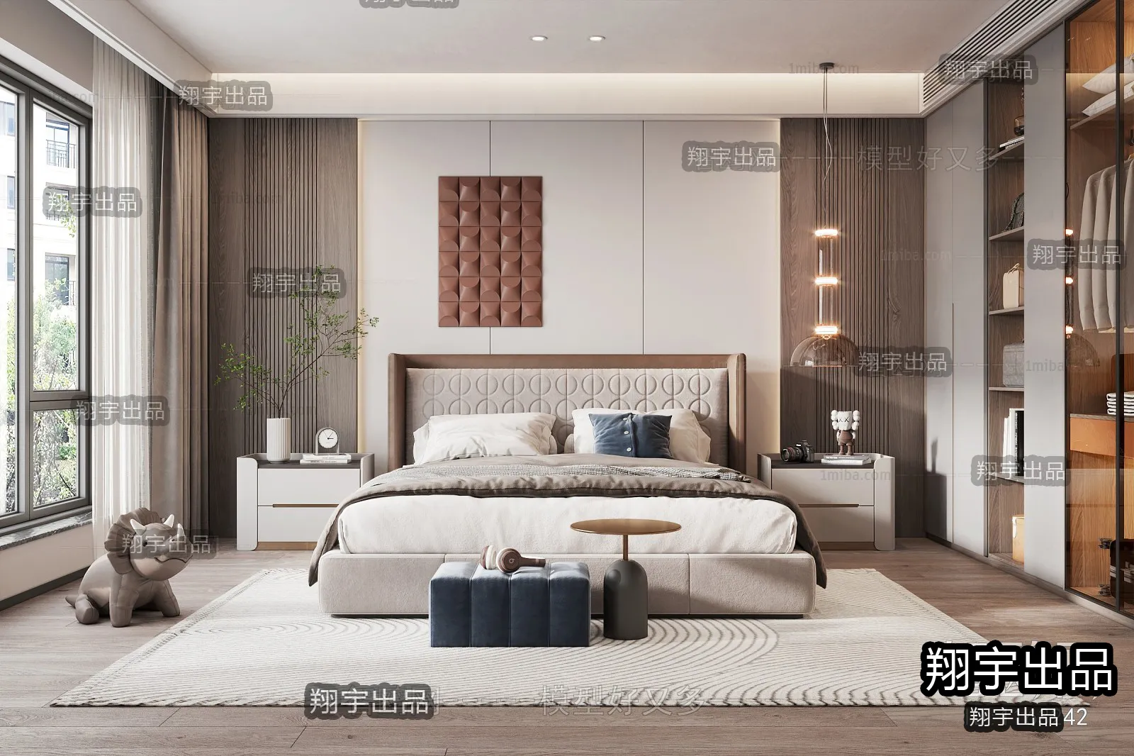 Bedroom – Modern Interior Design – 3D Models – 034
