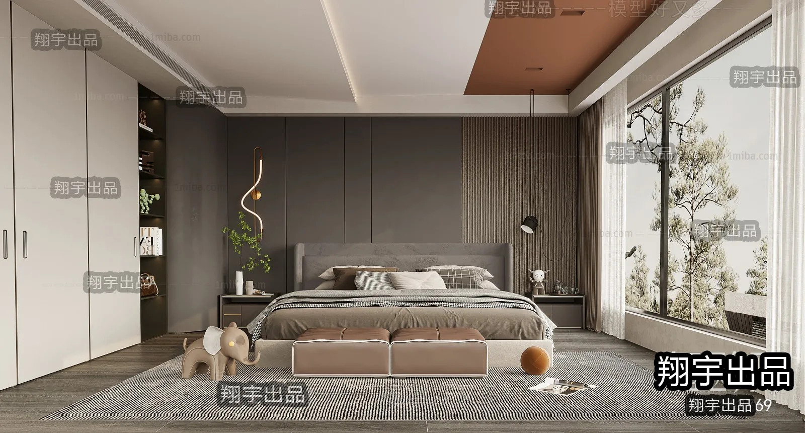 Bedroom – Modern Interior Design – 3D Models – 038