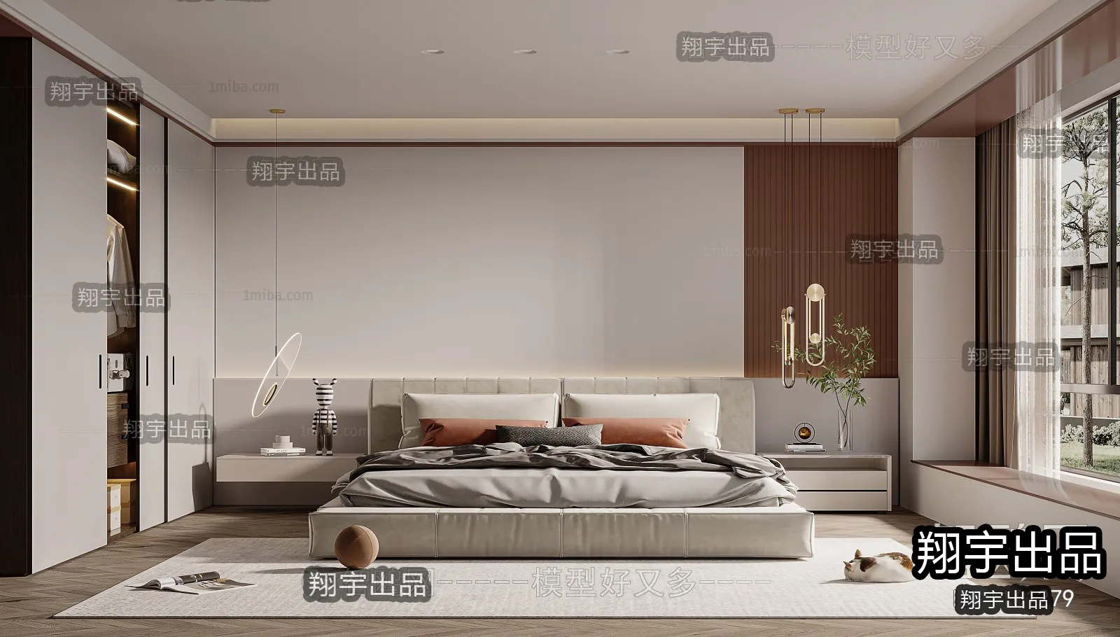 Bedroom – Modern Interior Design – 3D Models – 040