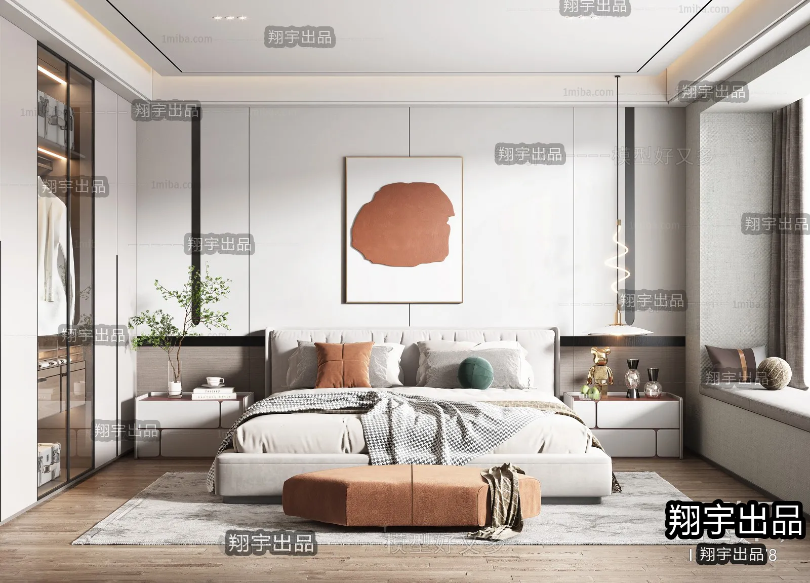 Bedroom – Modern Interior Design – 3D Models – 045
