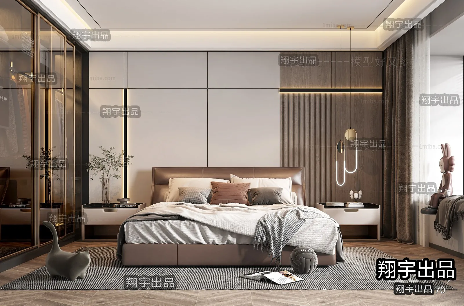 Bedroom – Modern Interior Design – 3D Models – 050