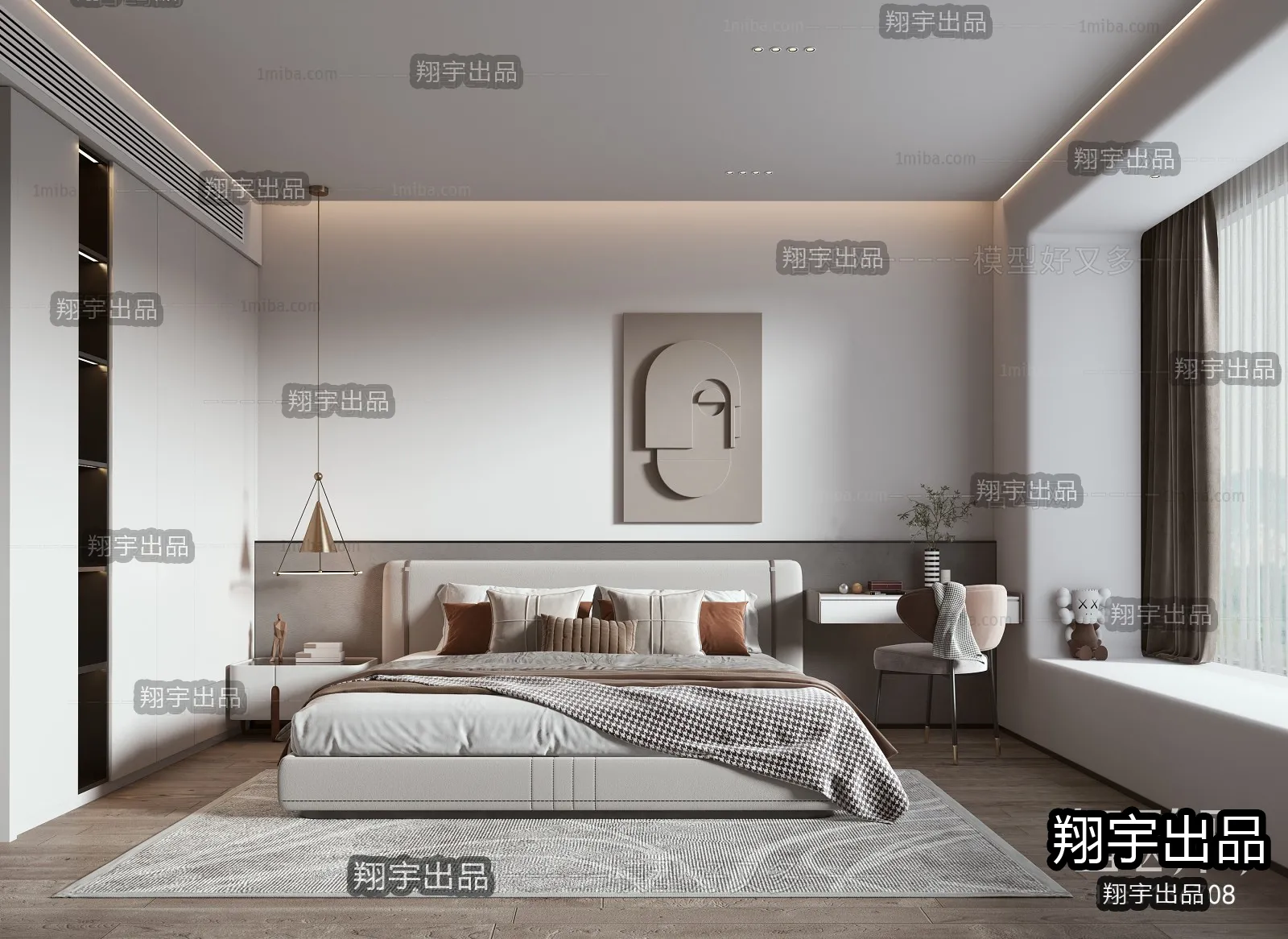 Bedroom – Modern Interior Design – 3D Models – 053