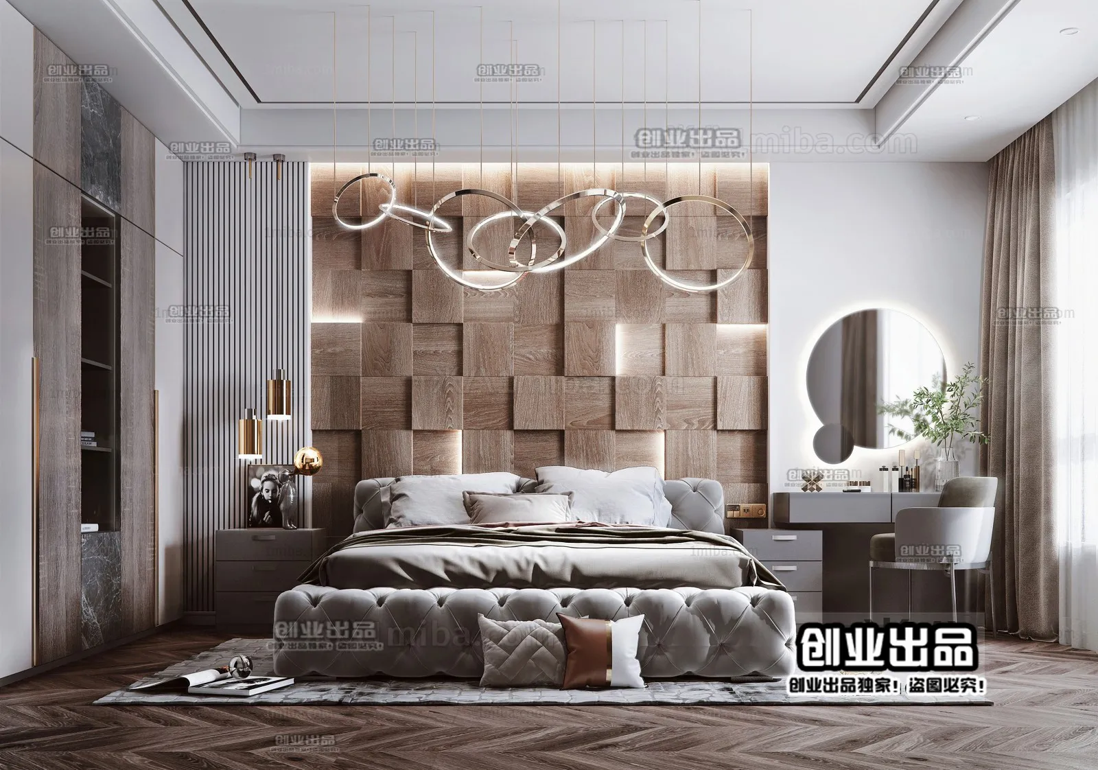 Bedroom – Modern Interior Design – 3D Models – 059