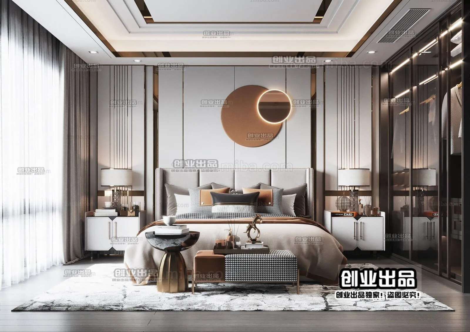 Bedroom – Modern Interior Design – 3D Models – 060