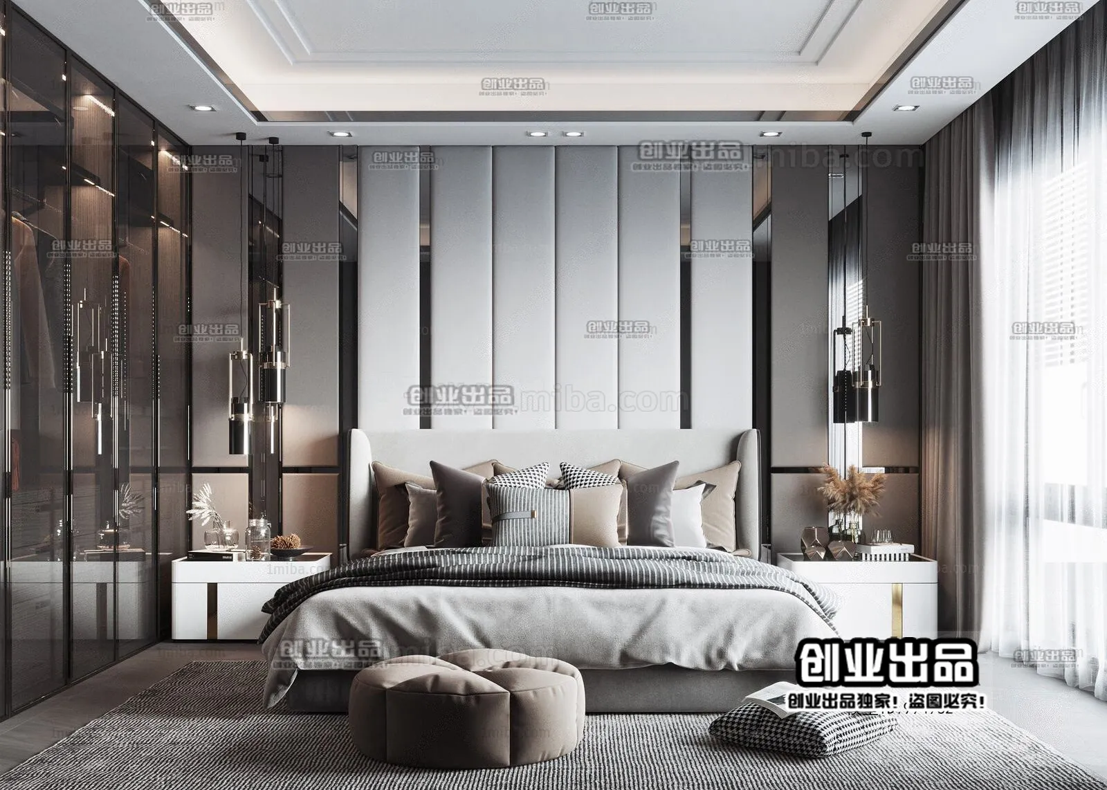 Bedroom – Modern Interior Design – 3D Models – 062