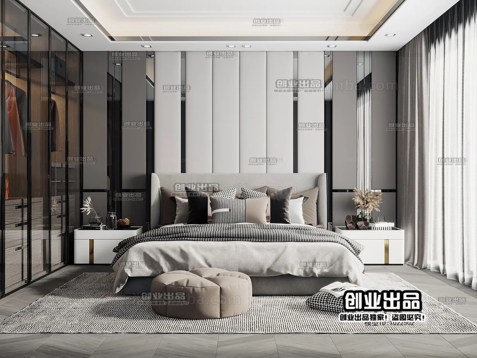 Bedroom – Modern Interior Design – 3D Models – 063
