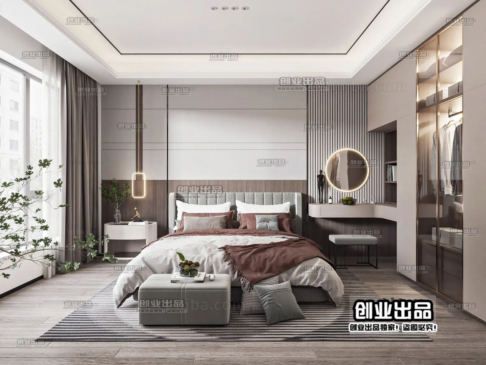 Bedroom – Modern Interior Design – 3D Models – 064