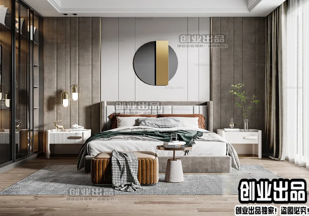 Bedroom – Modern Interior Design – 3D Models – 065