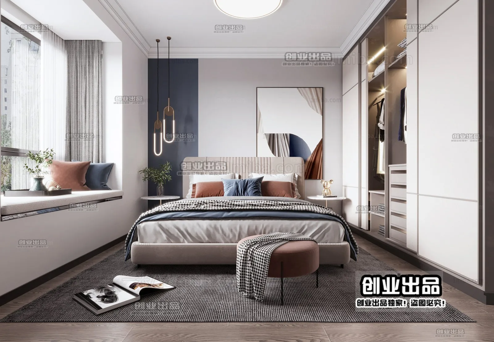 Bedroom – Modern Interior Design – 3D Models – 067