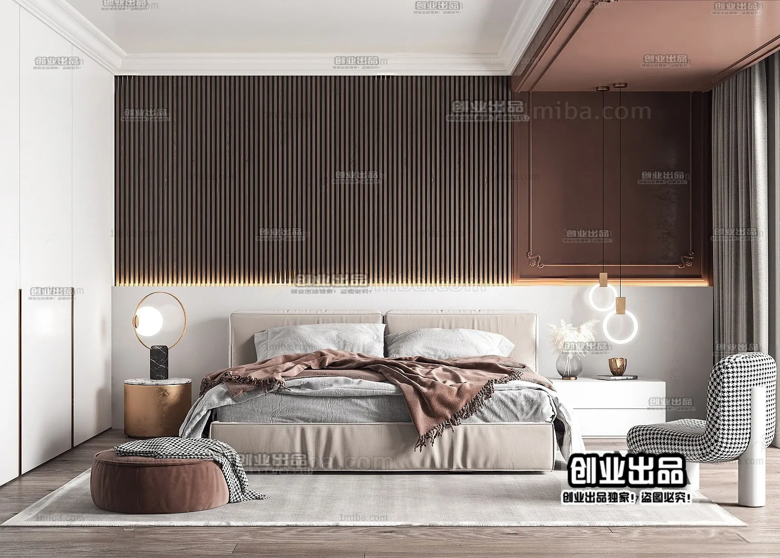 Bedroom – Modern Interior Design – 3D Models – 068