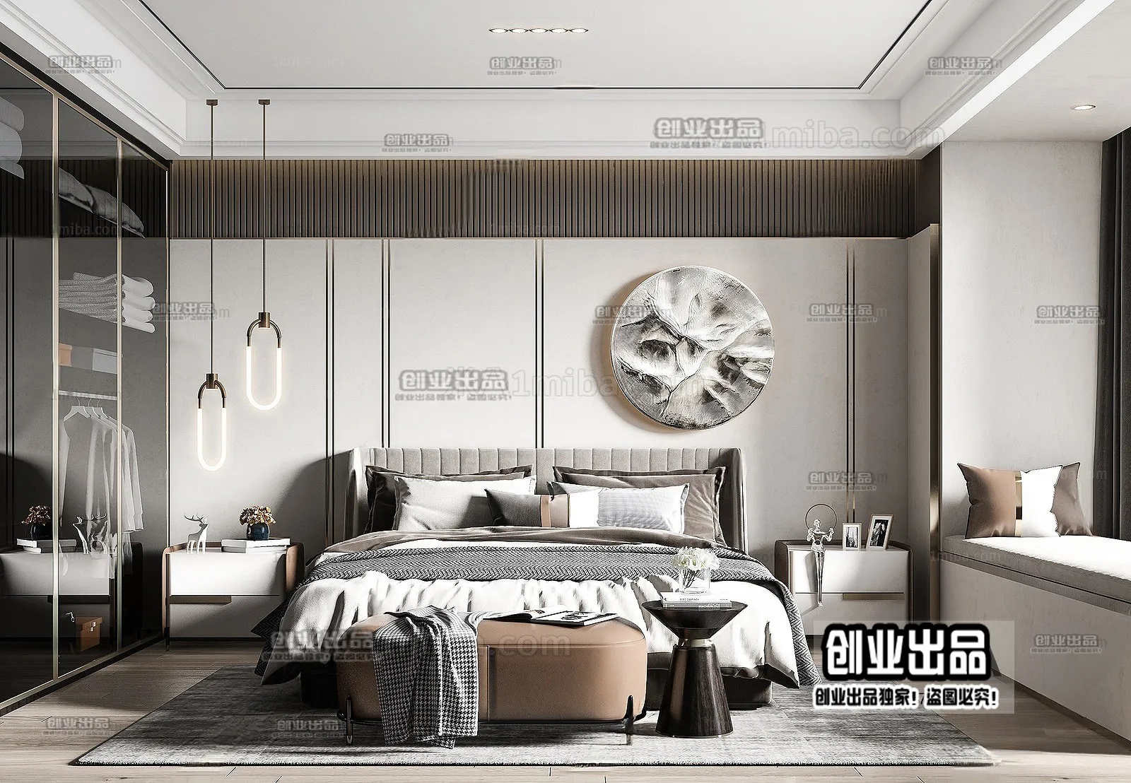 Bedroom – Modern Interior Design – 3D Models – 069