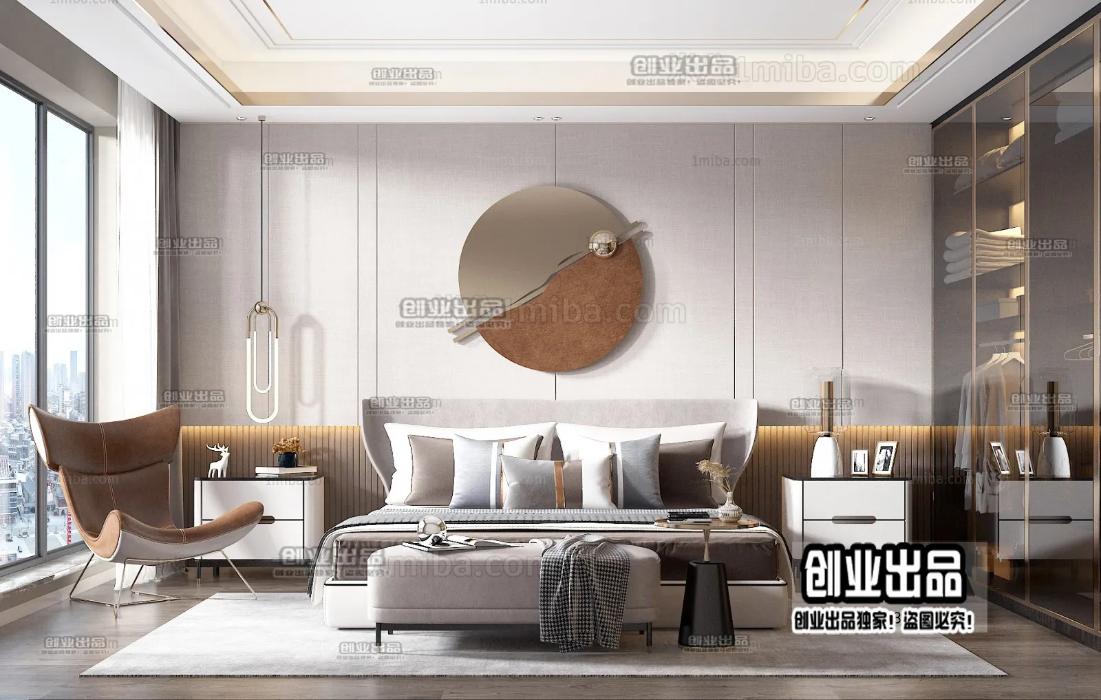Bedroom – Modern Interior Design – 3D Models – 072