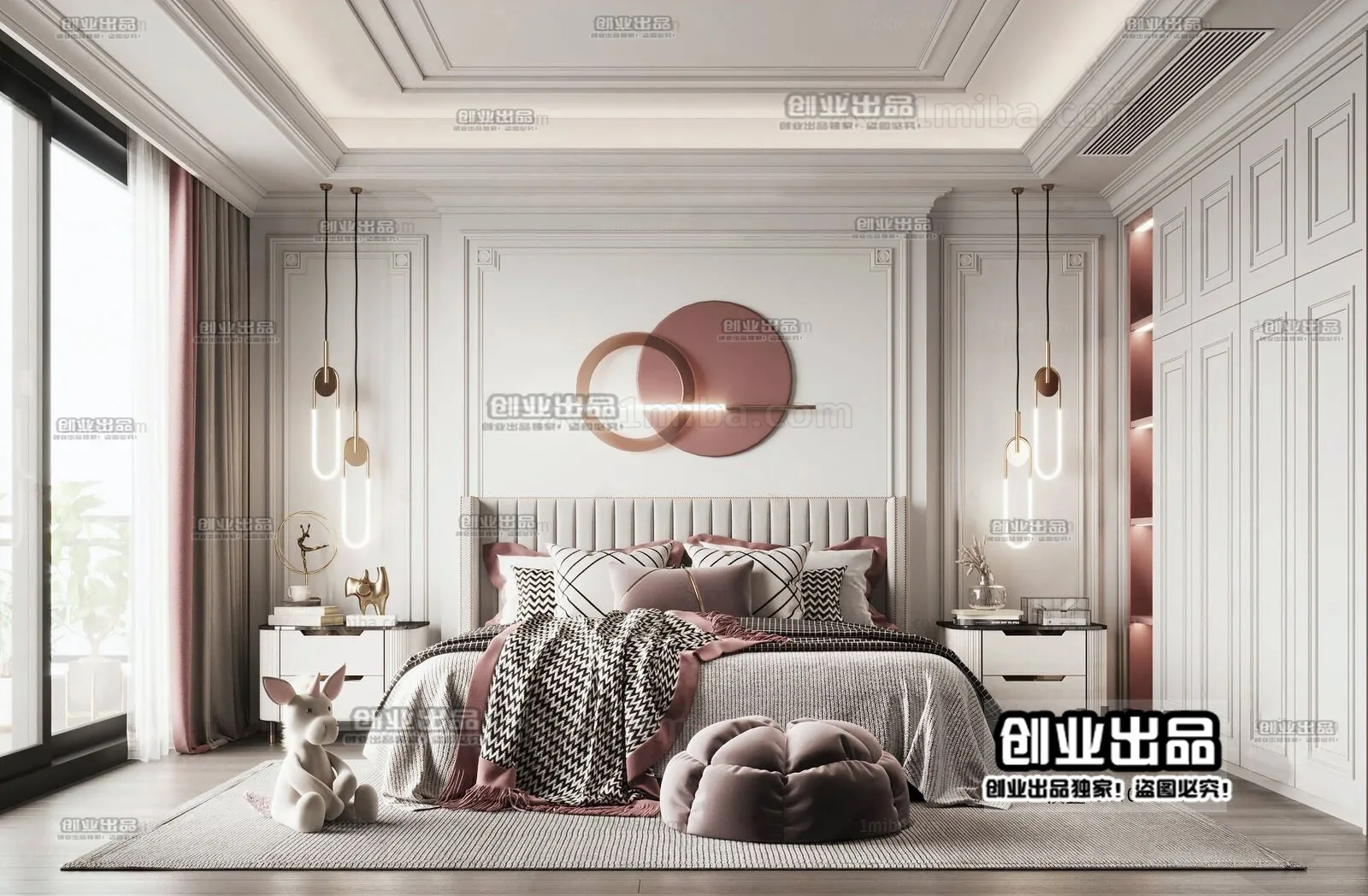Bedroom – Modern Interior Design – 3D Models – 079