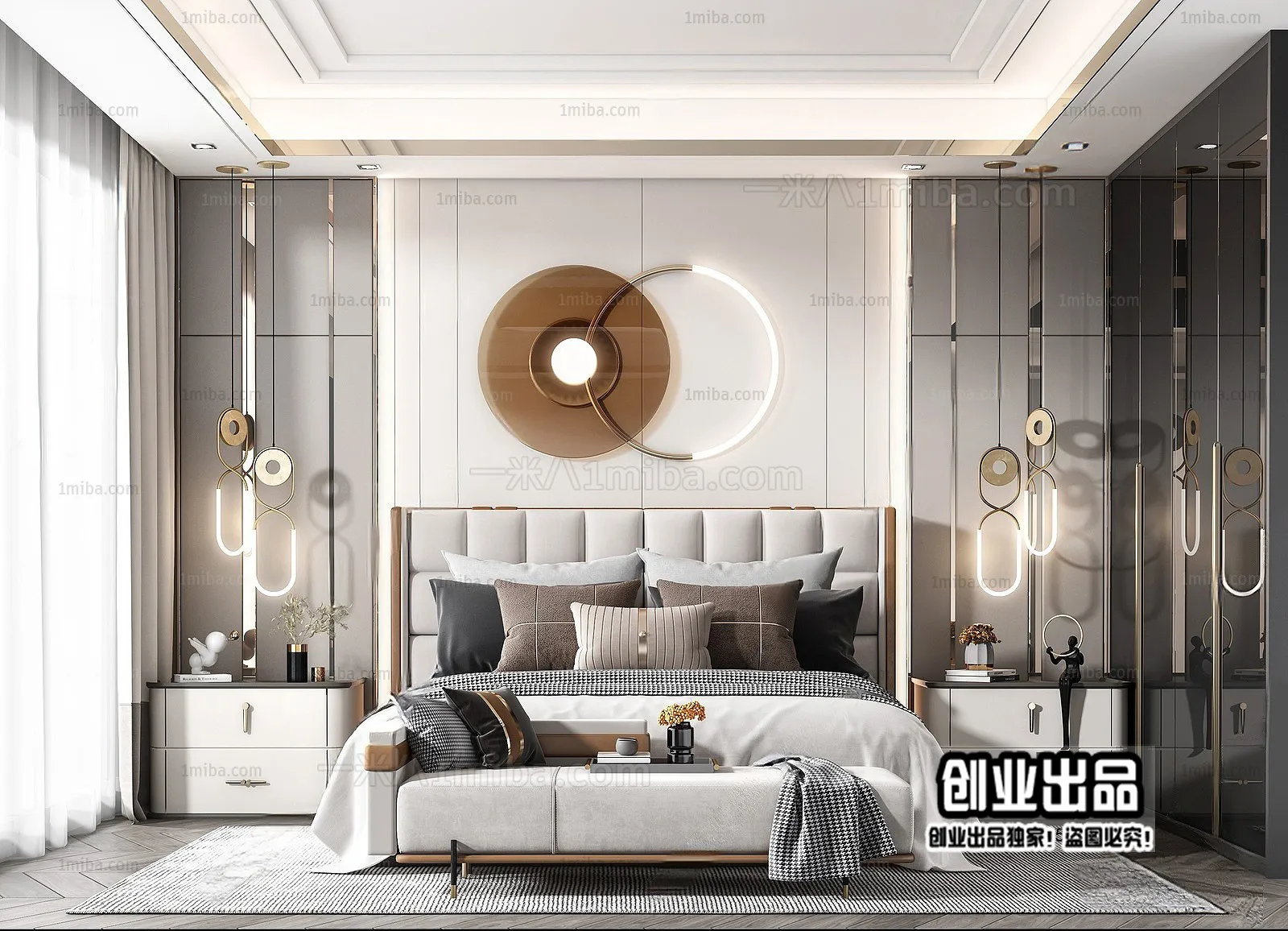 Bedroom – Modern Interior Design – 3D Models – 084
