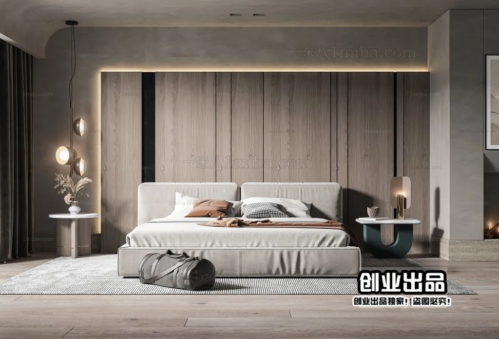 Bedroom – Modern Interior Design – 3D Models – 085