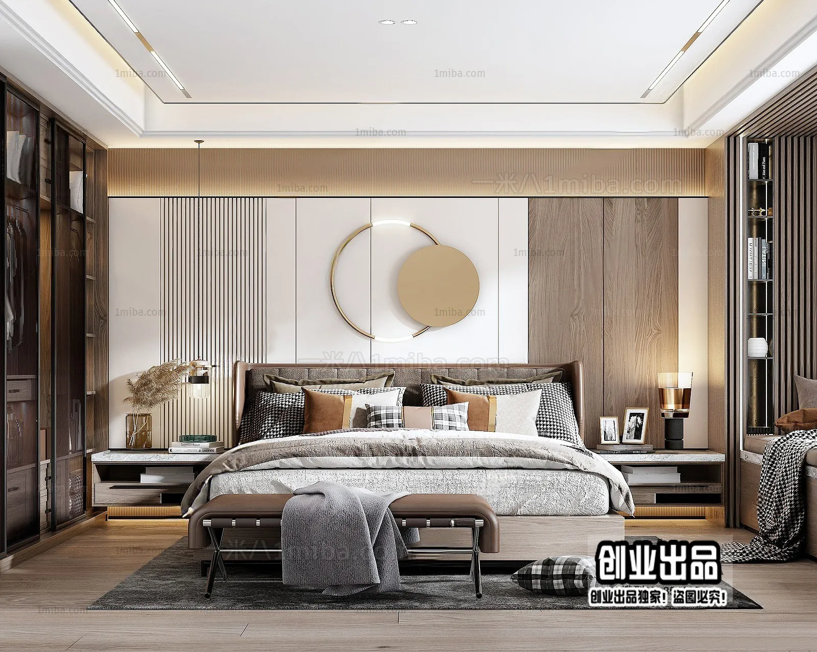 Bedroom – Modern Interior Design – 3D Models – 087
