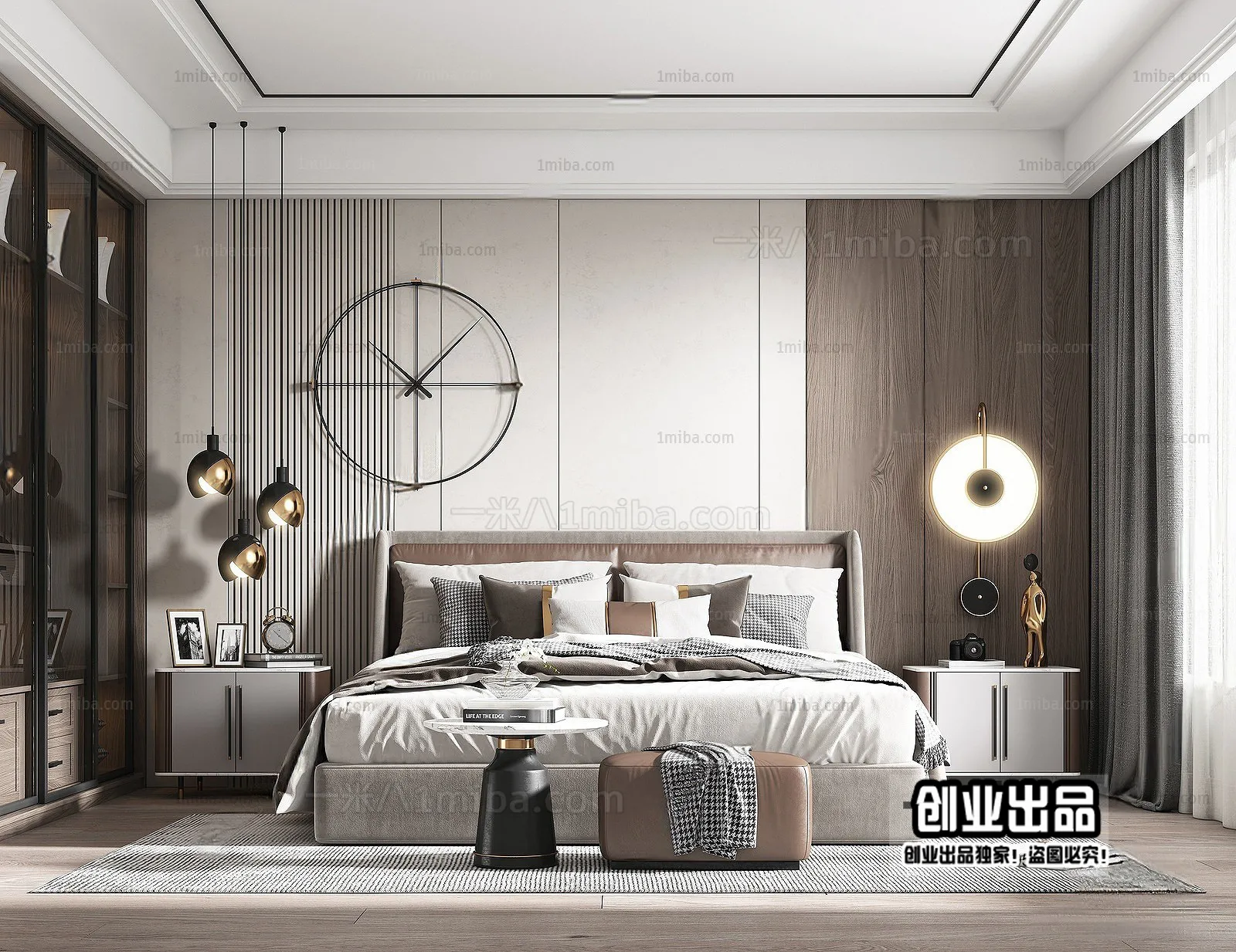 Bedroom – Modern Interior Design – 3D Models – 092