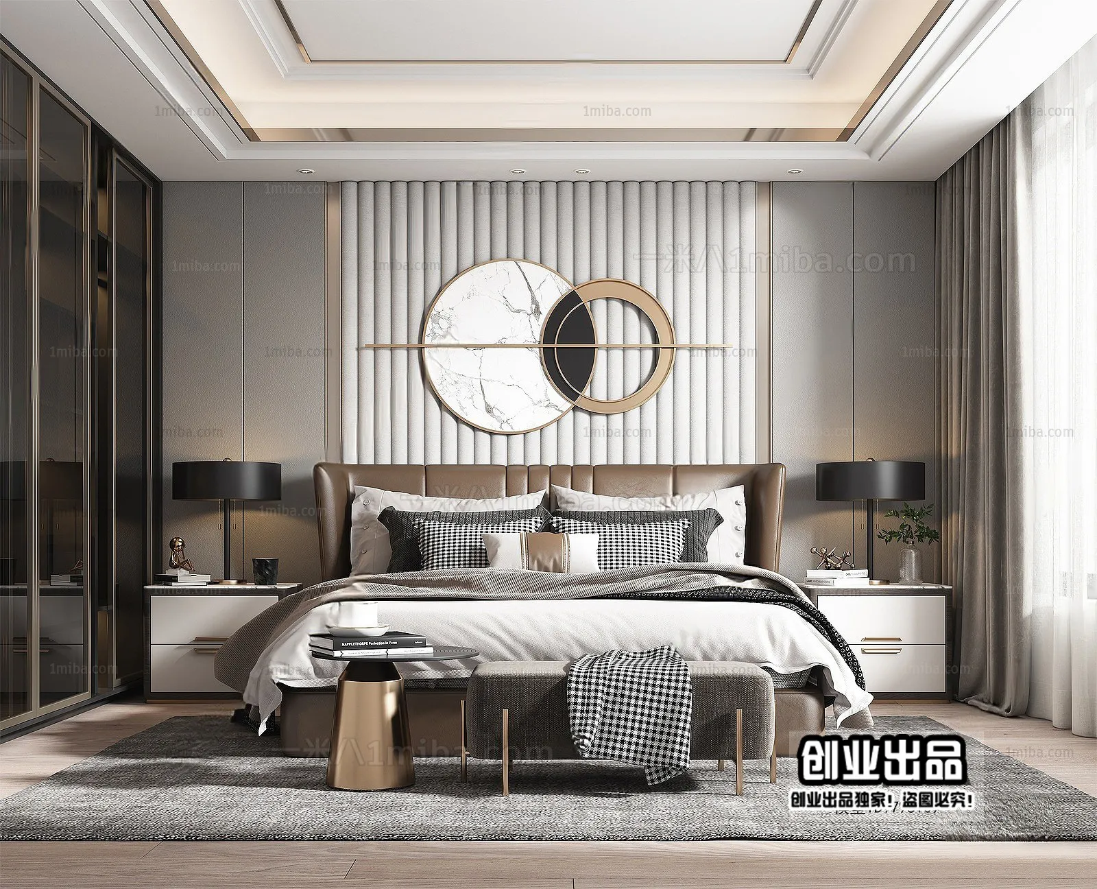 Bedroom – Modern Interior Design – 3D Models – 093