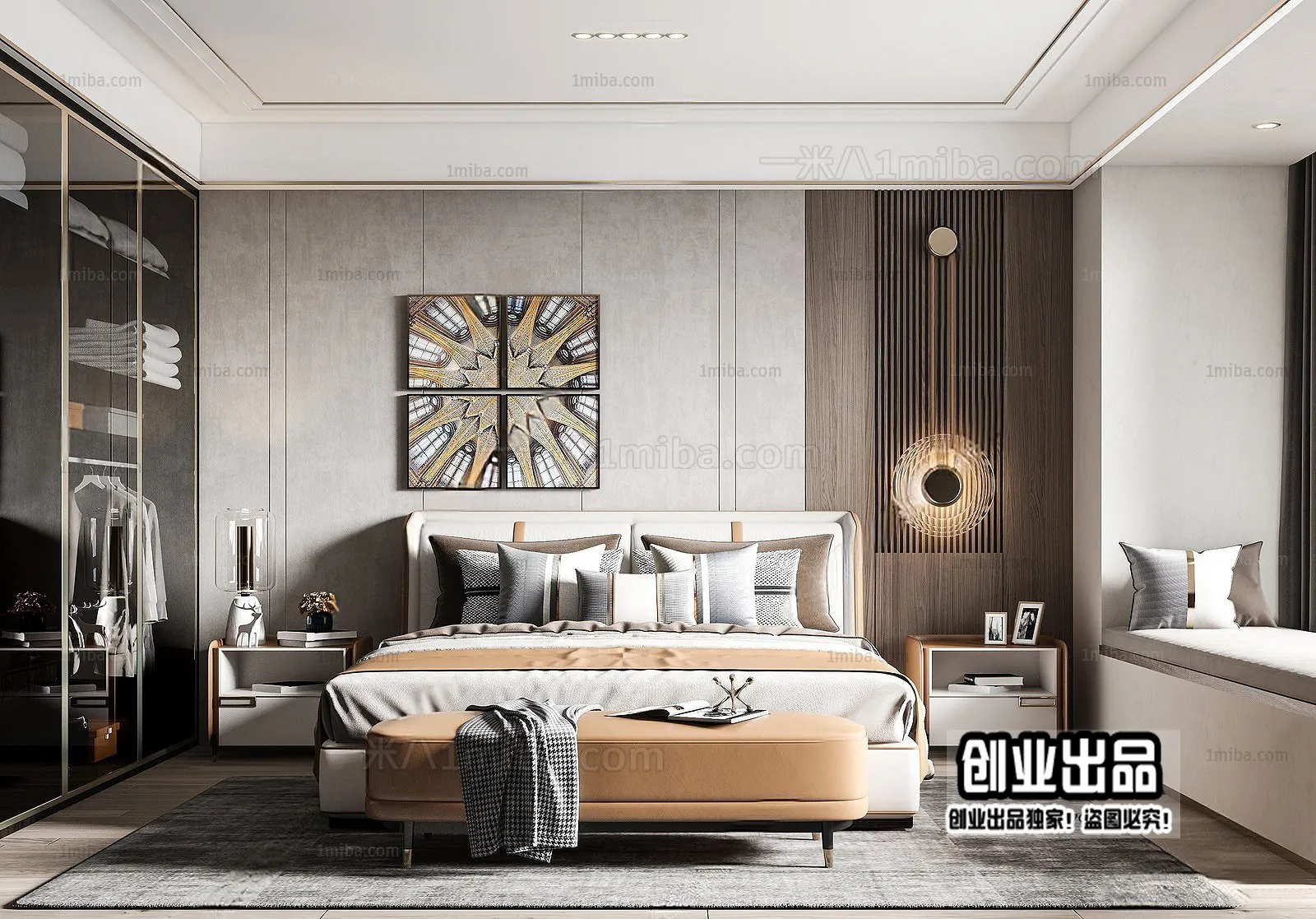 Bedroom – Modern Interior Design – 3D Models – 097
