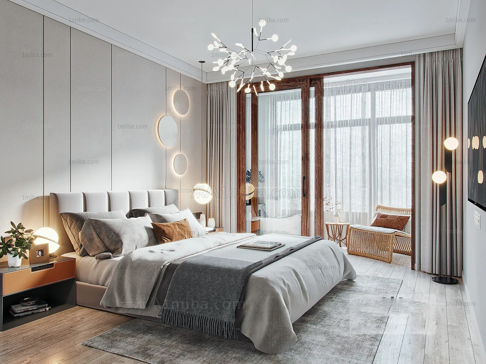 Bedroom – Modern Interior Design – 3D Models – 102