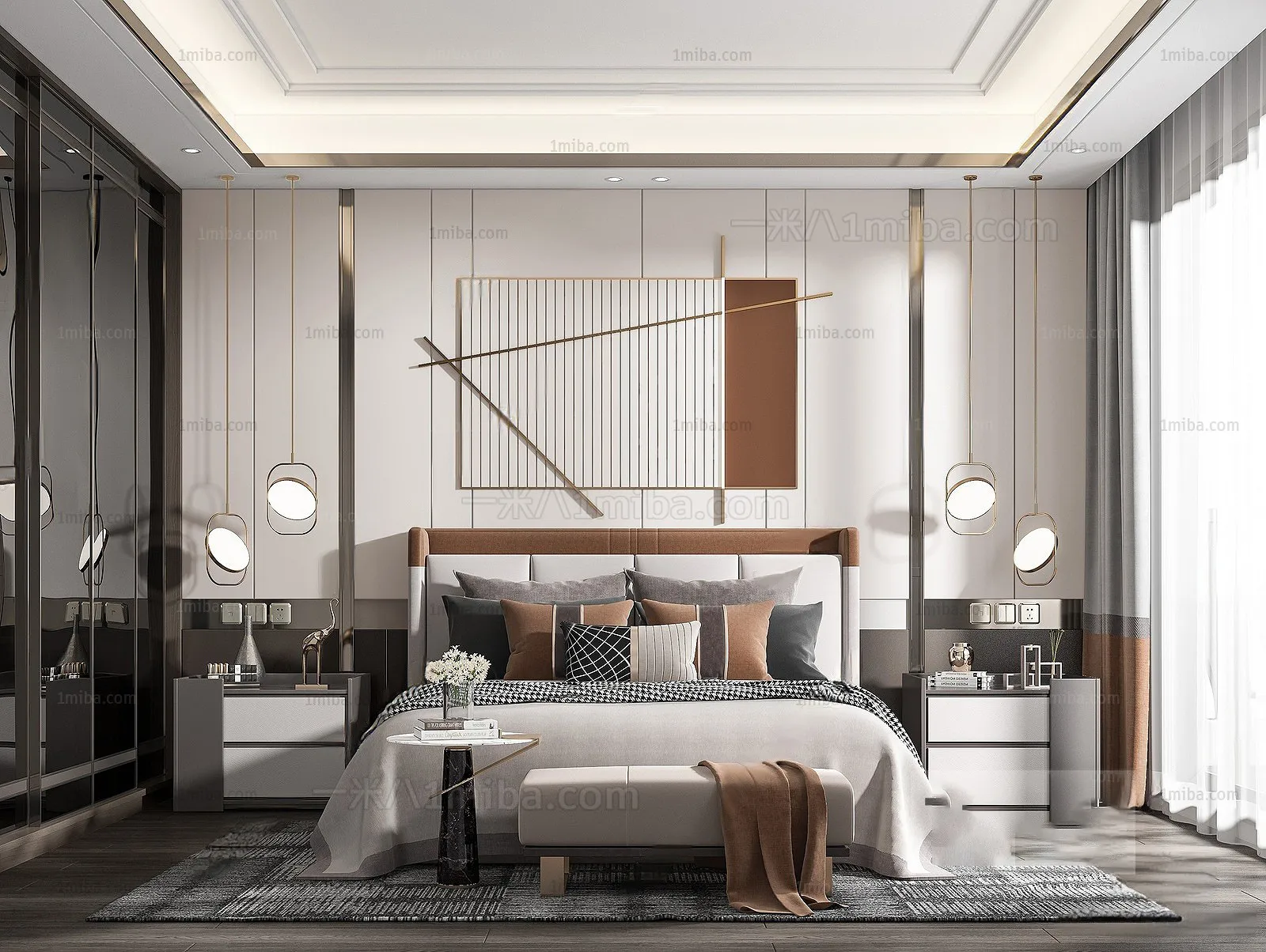 Bedroom – Modern Interior Design – 3D Models – 105