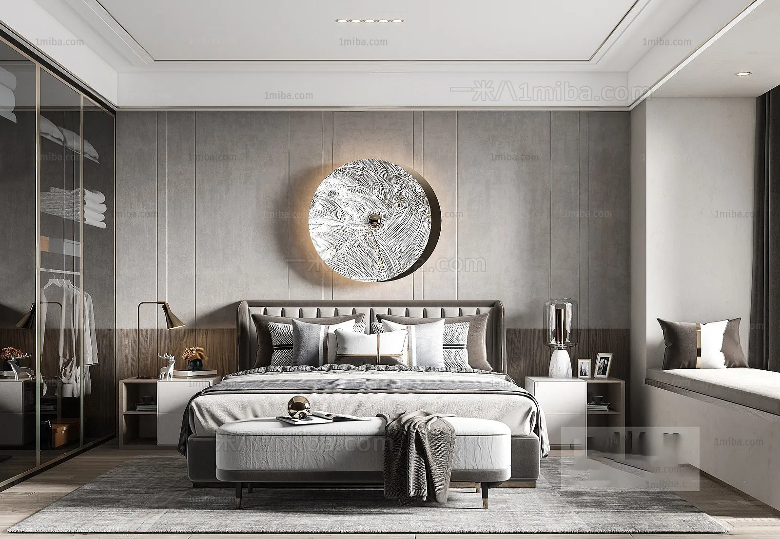 Bedroom – Modern Interior Design – 3D Models – 107
