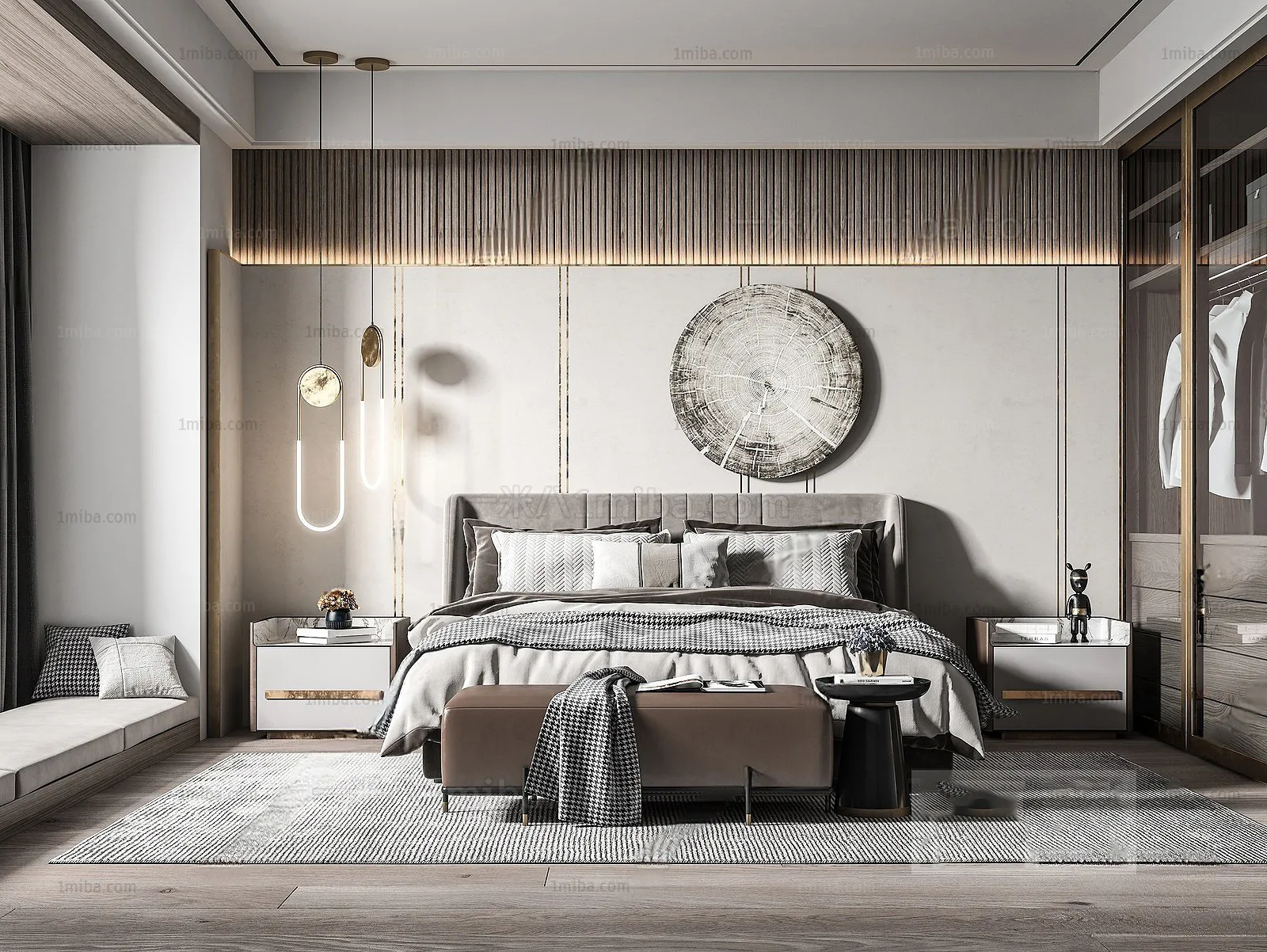 Bedroom – Modern Interior Design – 3D Models – 109