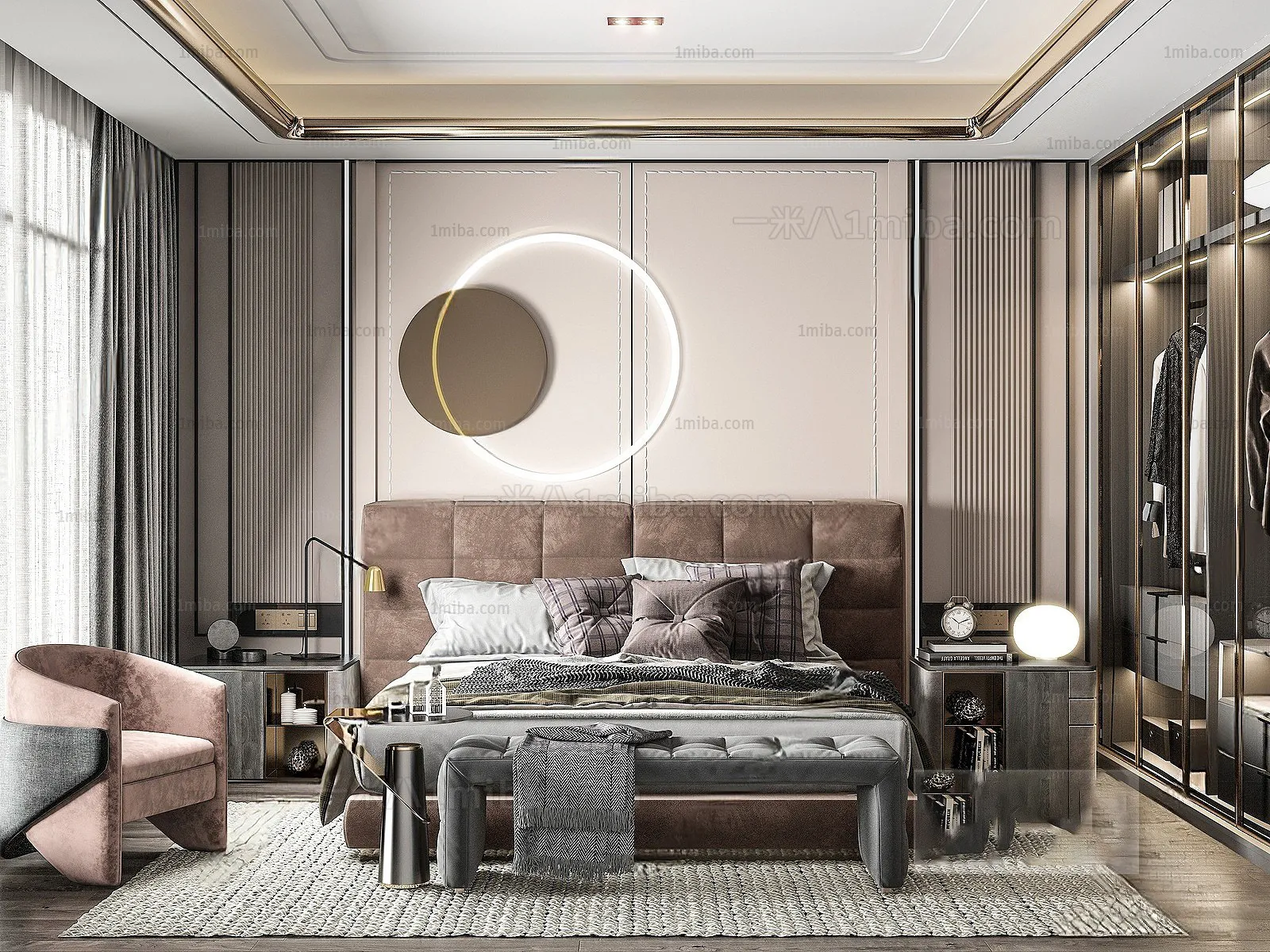 Bedroom – Modern Interior Design – 3D Models – 118