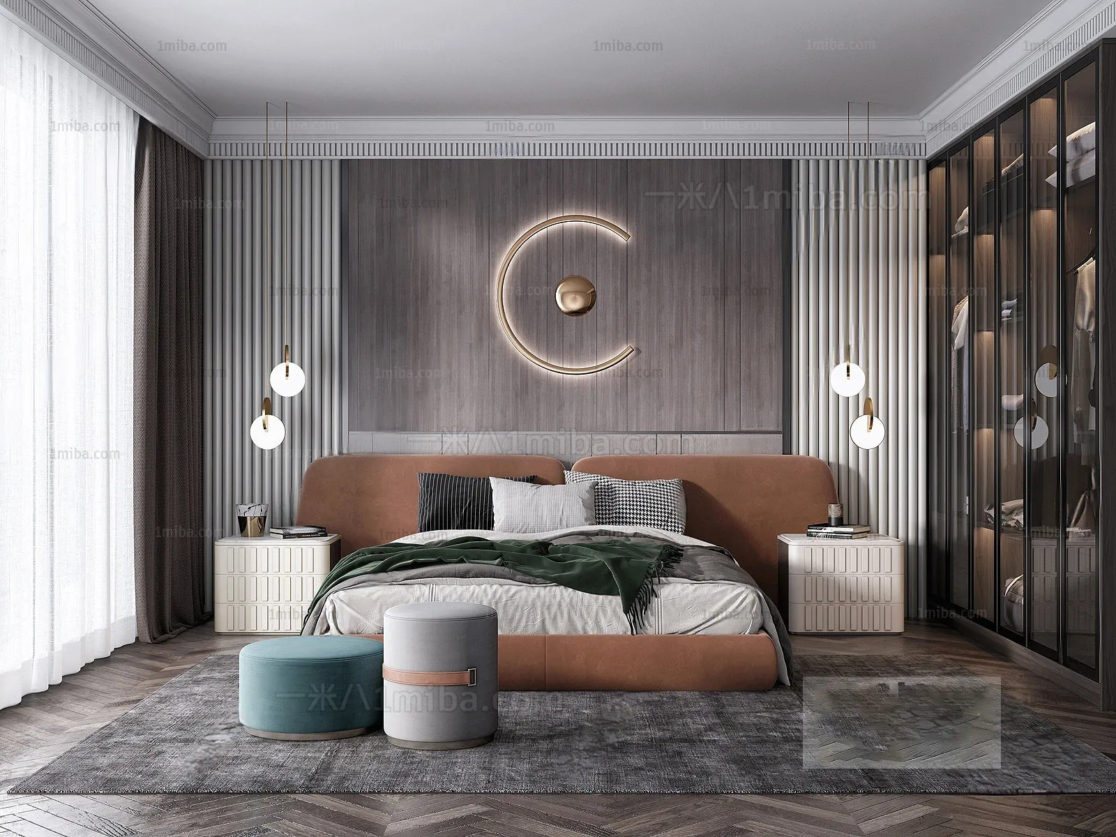 Bedroom – Modern Interior Design – 3D Models – 128
