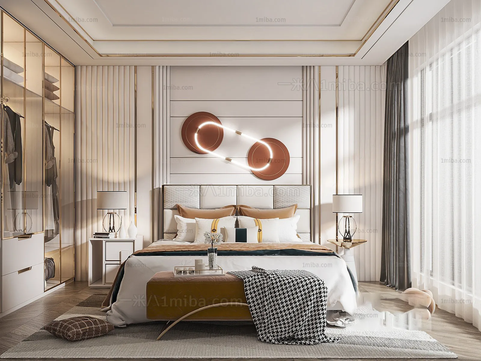 Bedroom – Modern Interior Design – 3D Models – 133