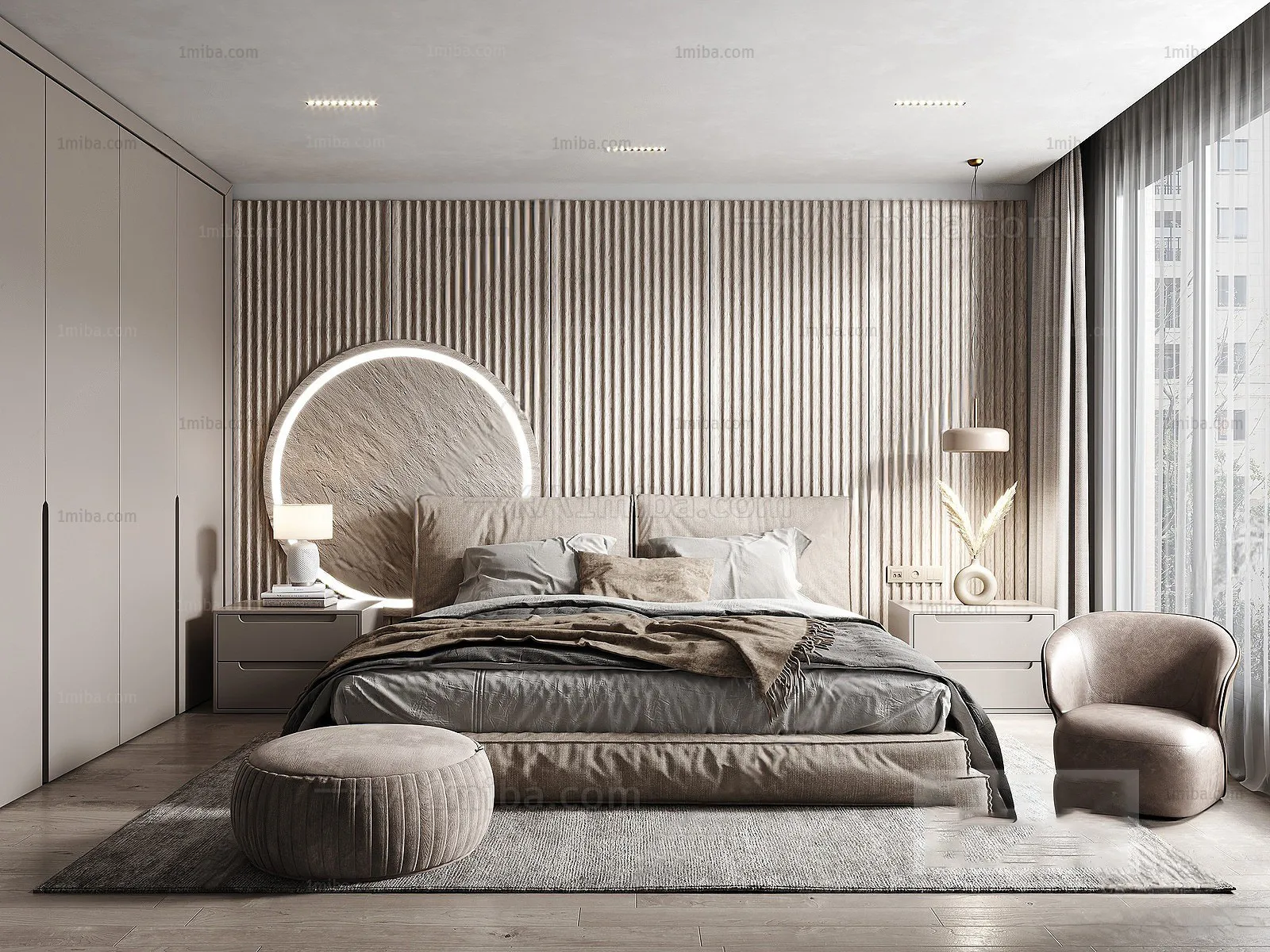 Bedroom – Modern Interior Design – 3D Models – 134