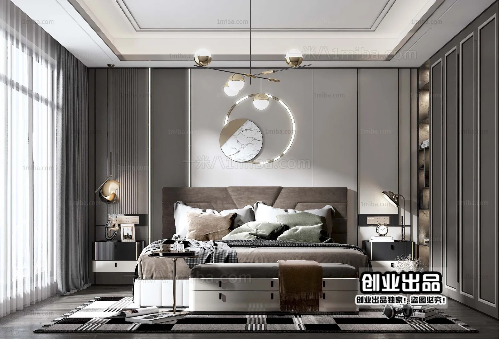 Bedroom – Modern Interior Design – 3D Models – 141
