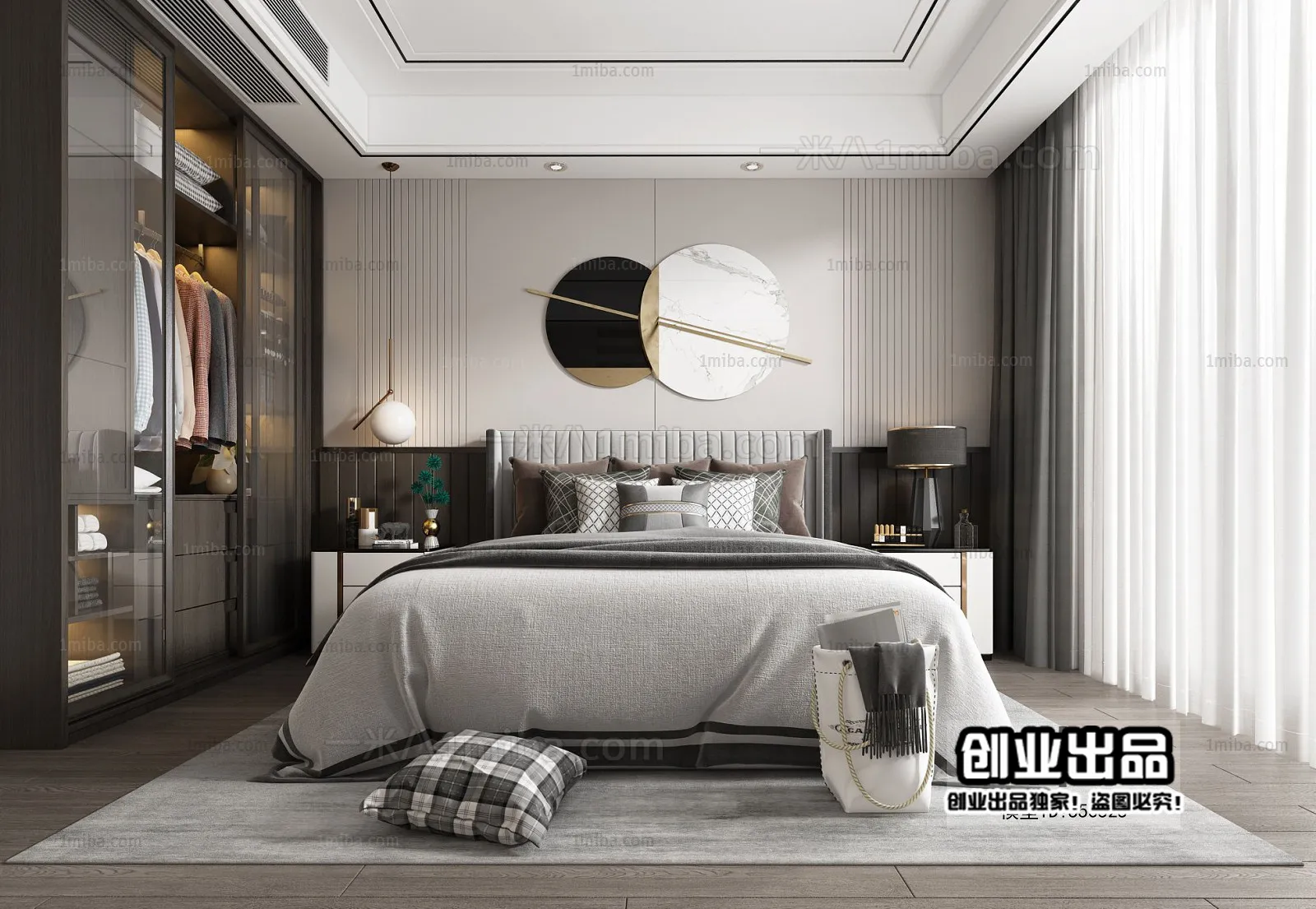 Bedroom – Modern Interior Design – 3D Models – 142