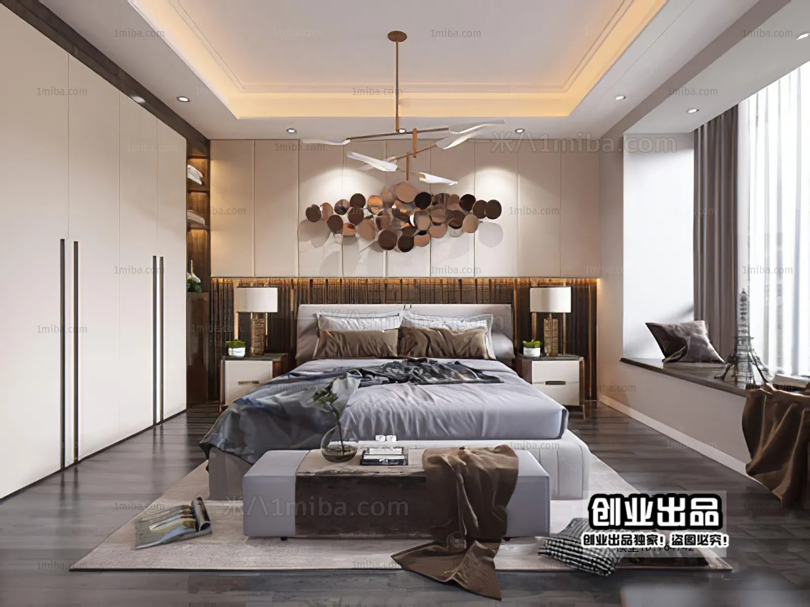 Bedroom – Modern Interior Design – 3D Models – 147