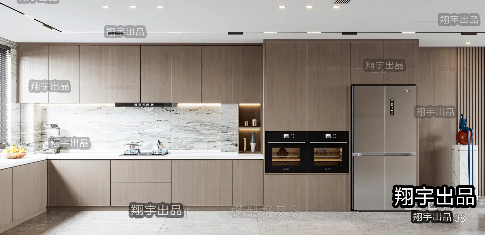 Kitchen – Modern Interior Design – 3D Models – 004