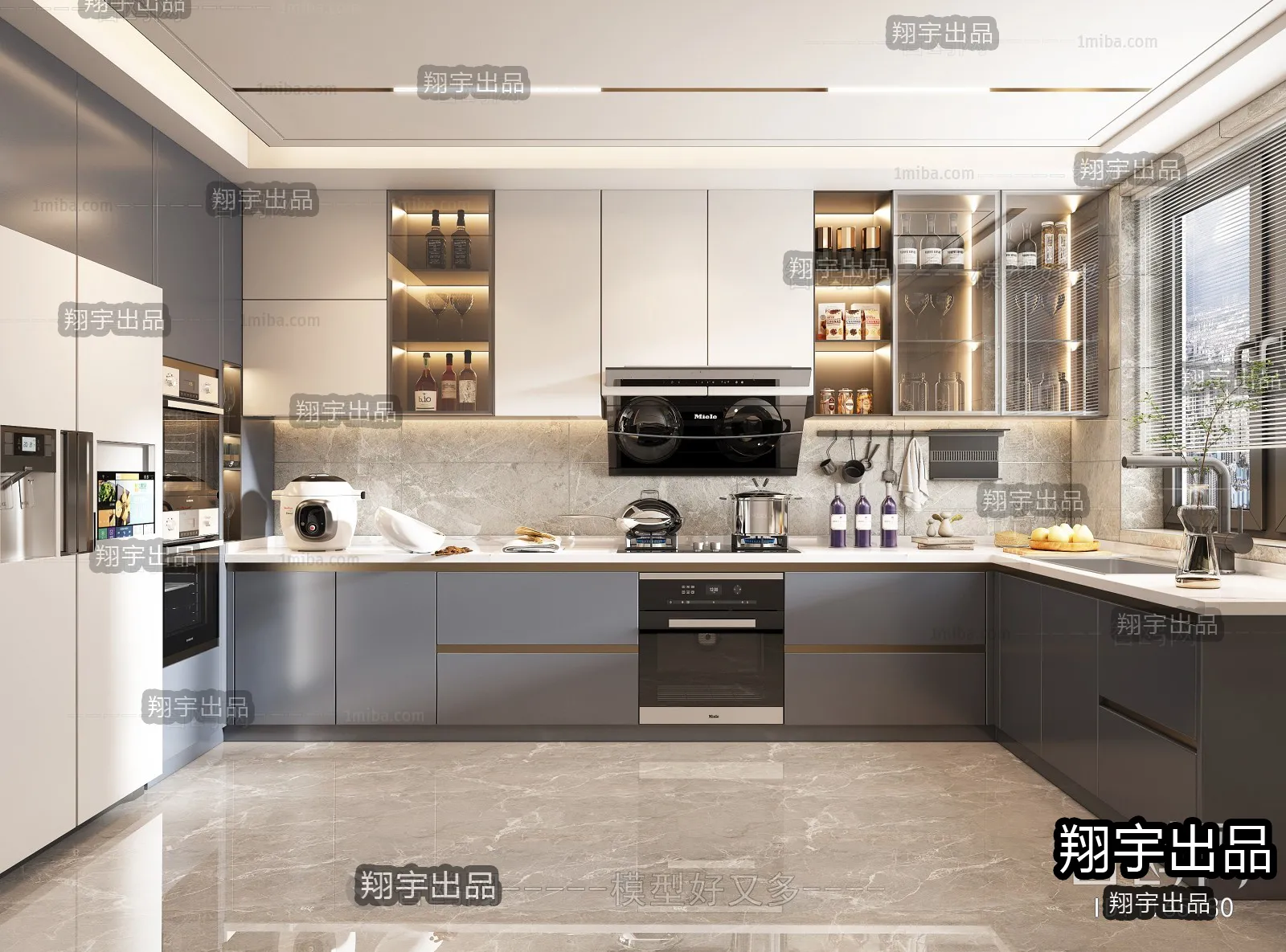 Kitchen – Modern Interior Design – 3D Models – 008