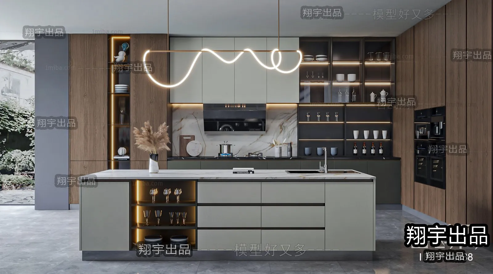 Kitchen – Modern Interior Design – 3D Models – 009