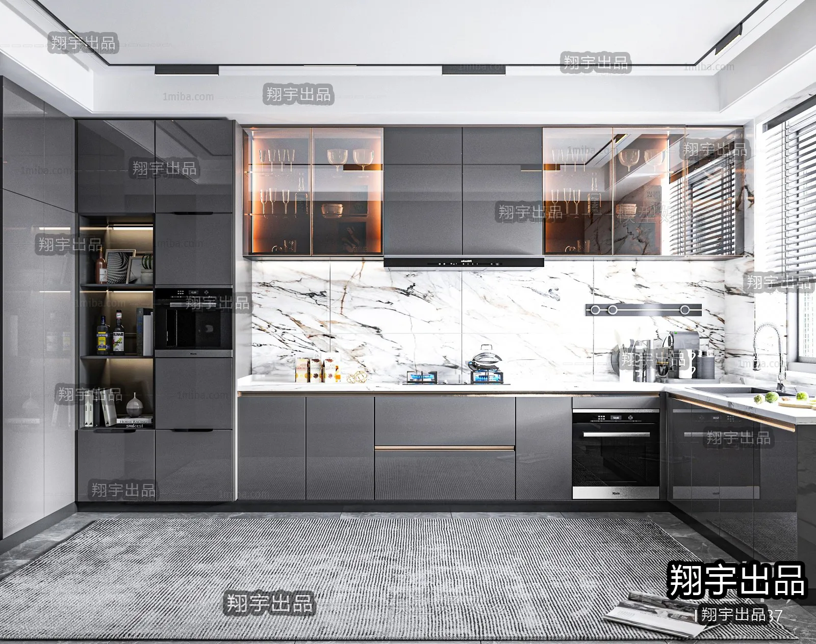 Kitchen – Modern Interior Design – 3D Models – 010