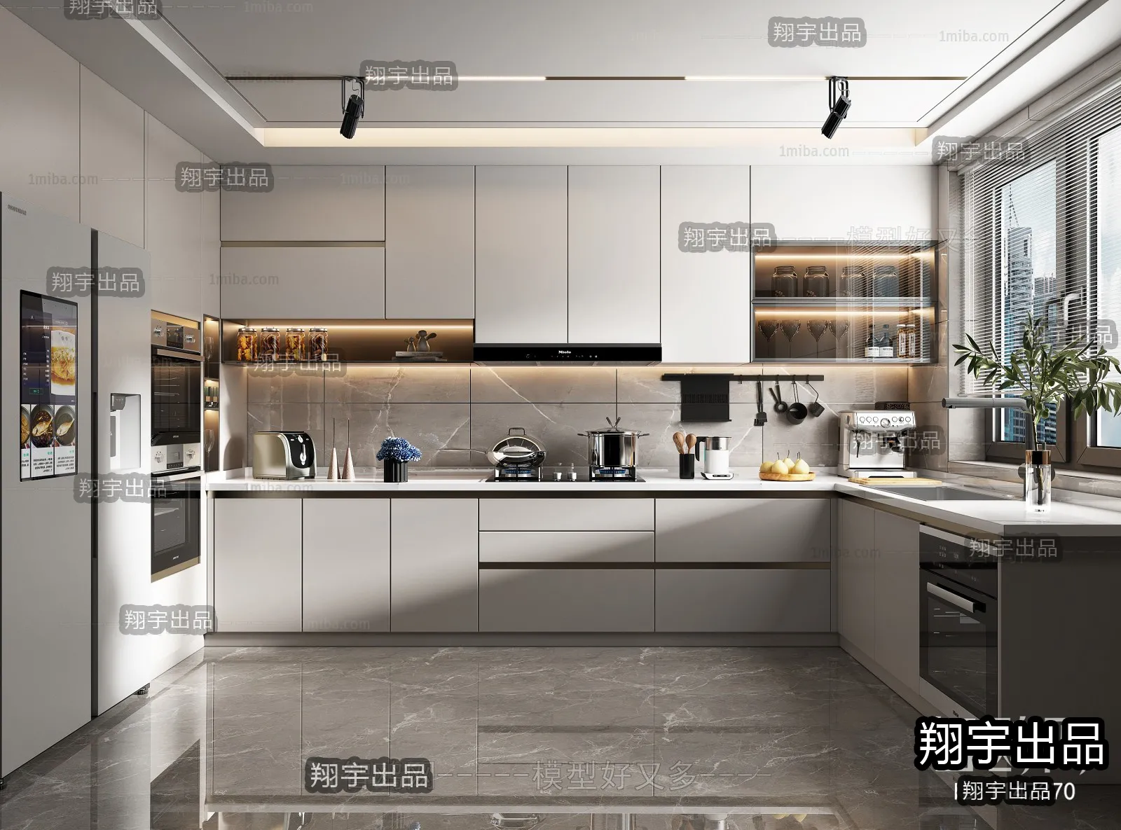 Kitchen – Modern Interior Design – 3D Models – 012