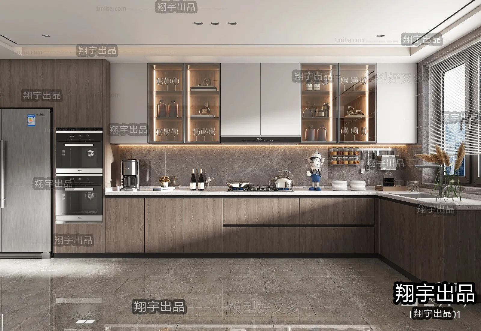 Kitchen – Modern Interior Design – 3D Models – 017
