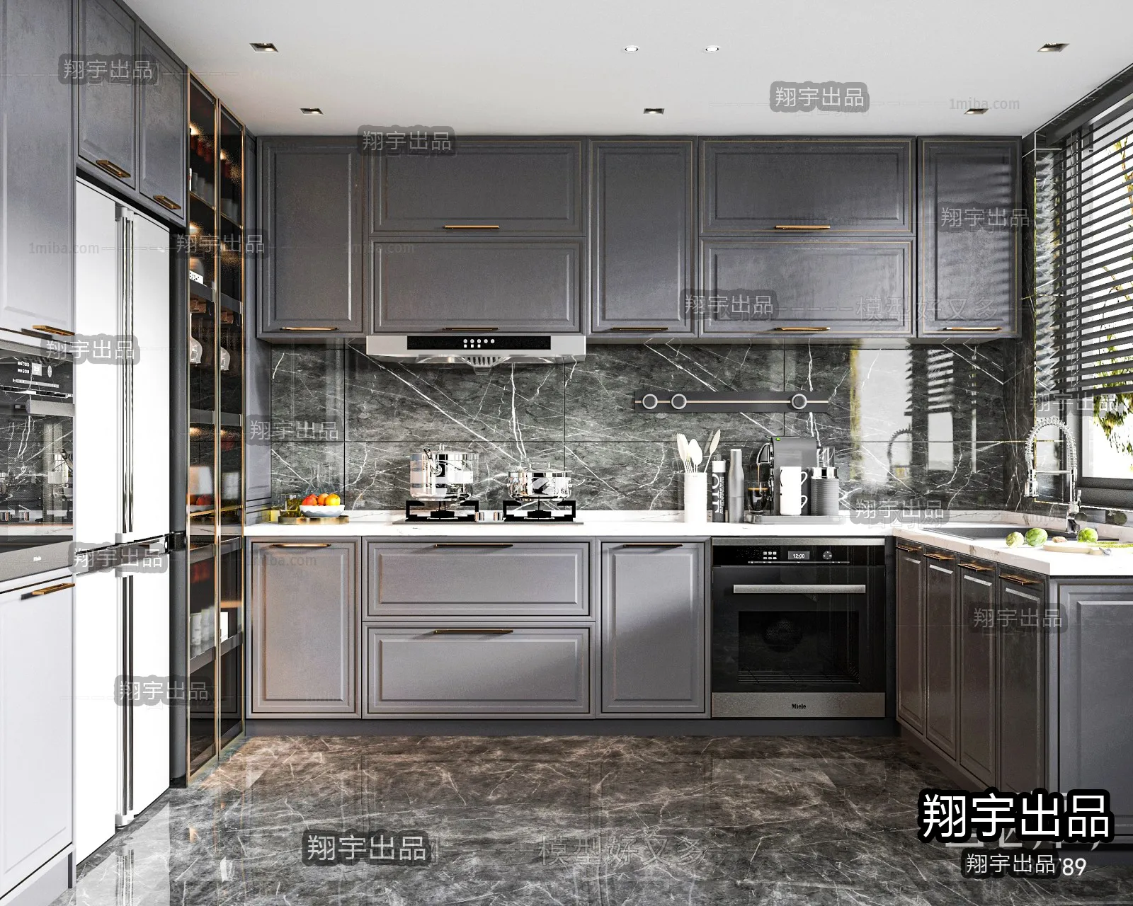 Kitchen – Modern Interior Design – 3D Models – 018
