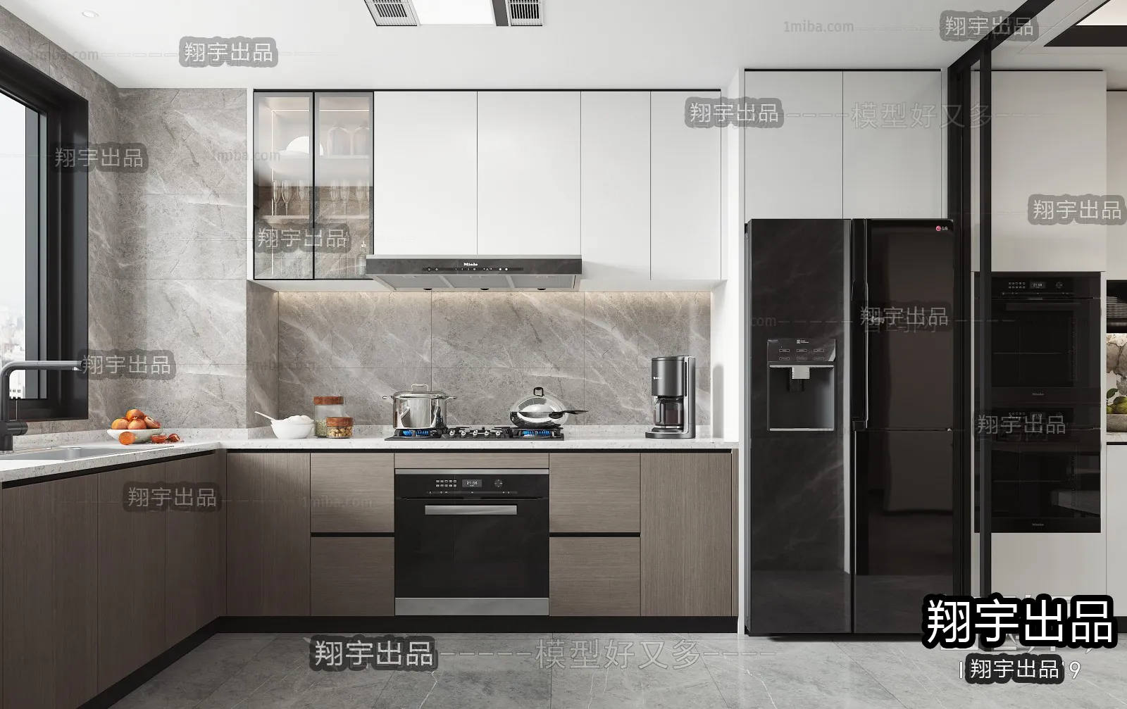Kitchen – Modern Interior Design – 3D Models – 022