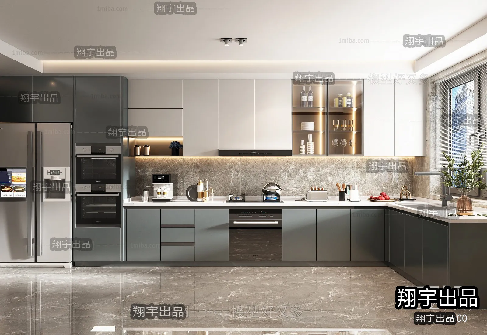 Kitchen – Modern Interior Design – 3D Models – 026