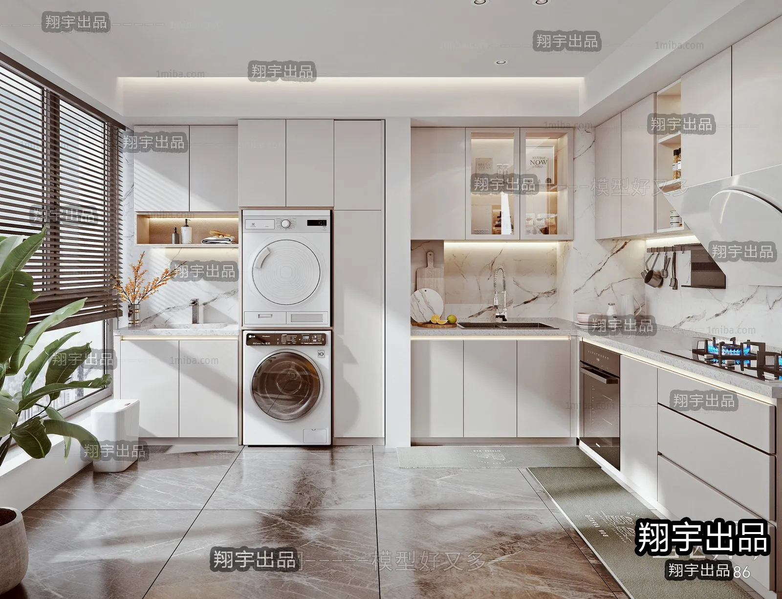 Kitchen – Modern Interior Design – 3D Models – 027
